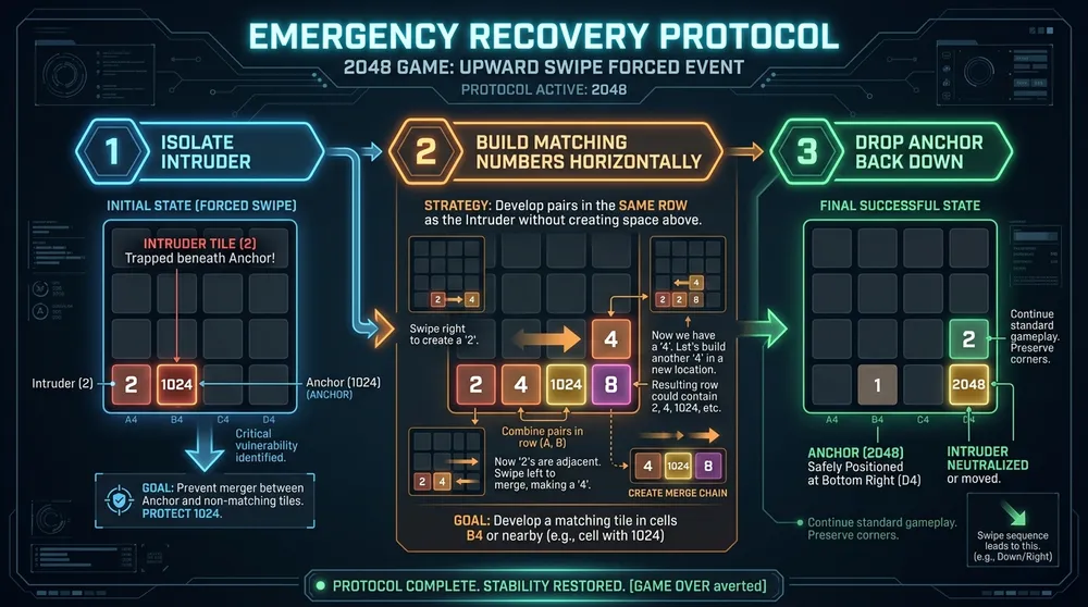 Noodherstelprotocol in 2048: 3-stappenplan om een indringer-tegel te neutrali...